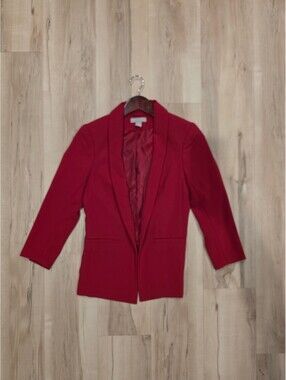 H&M Red Blazer Jacket Size 0